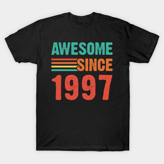 Vintage Awesome Since 1997 T-Shirt by Emma